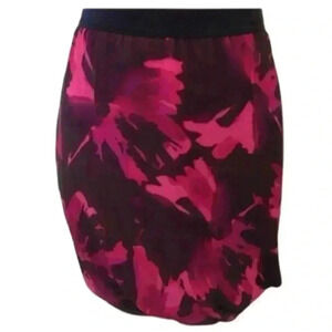 Ann Taylor Loft petite Pink Floral Balloon Skirt Sz XXSP